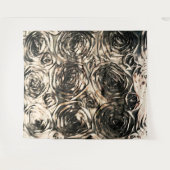 Glamour Rozen Gold Bronze Floral Glam Wandkleed (Voorkant (horizontaal))