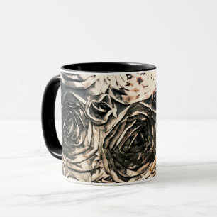 Glamour Rozen Goud Brons Landelijke Bloemen Glamou Mok
