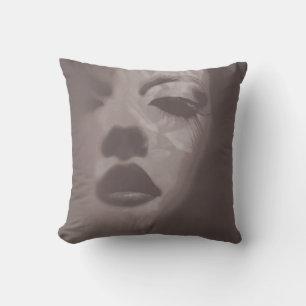 Glamour schilderde mono mode aangezicht Pillow Kussen
