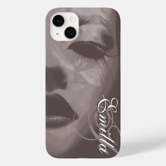 Glamour schilderde mono mode Case-Mate iPhone case (Achterkant)