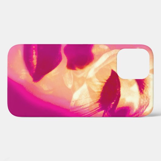 Glamour schilderde roze mode meisjes gezicht Case-Mate iPhone case (Achterkant (horizontaal))