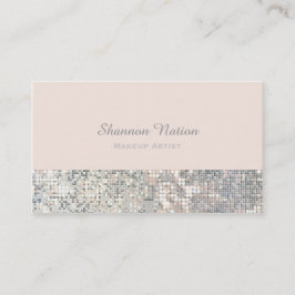 Glamour Sequin Glitter Blush Pink Visitekaartje
