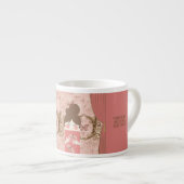 Glamour-serie: Roze Sprookje Espresso Kop (Voorkant rechts)