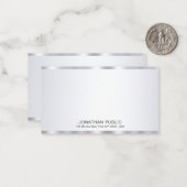 Glamour Silver Look Sjabloon Elegant gepersonalise (Voorkant / Achterkant in situ)