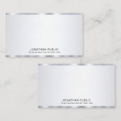 Glamour Silver Look Sjabloon Elegant gepersonalise (Voorkant / Achterkant)