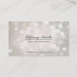 Glamour Sparkle Witte Bokeh Chic Visitekaartje