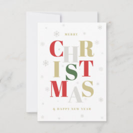 Glamour-stijl kerst wenskaart. kaart