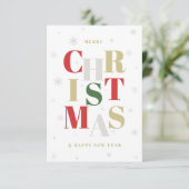 Glamour-stijl kerst wenskaart. kaart (Staand voorkant)