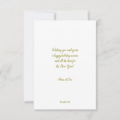 Glamour-stijl kerst wenskaart. kaart (Achterkant)