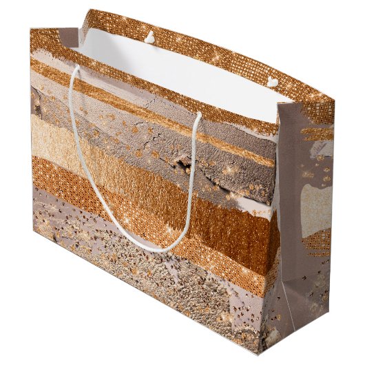 Glamour texture groot cadeauzakje (Achterkant Gekanteld)