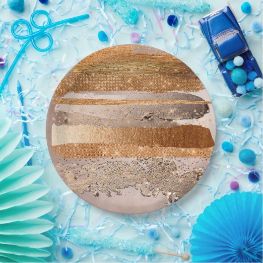 Glamour texture papieren bordje (Feest)