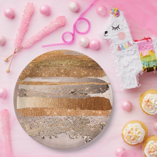 Glamour texture papieren bordje (Feest)