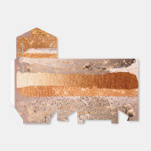 Glamour-textuur van koper Gold Strokes Bedankdoosjes (Uitgevouwen)