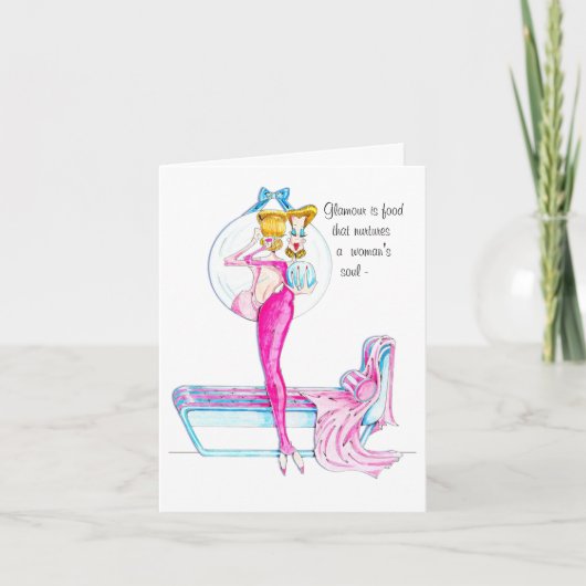 Glamour Vanity kaart / moet binnen zien! (Voorkant)