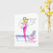 Glamour Vanity kaart / moet binnen zien! (Gele Bloem)