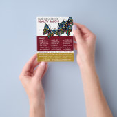 Glamour Vlinders, Schoonheidsspecialiste, Schoonhe Flyer (Hand)