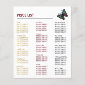 Glamour Vlinders, Schoonheidsspecialiste, Schoonhe Flyer (Achterkant)