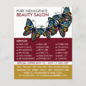 Glamour Vlinders, Schoonheidsspecialiste, Schoonhe Flyer (Voorkant)