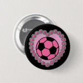 Glamour-voetbal Ronde Button 5,7 Cm (Voorkant /achterkant)