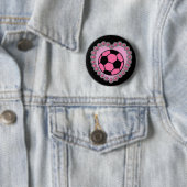 Glamour-voetbal Ronde Button 5,7 Cm (In situ)