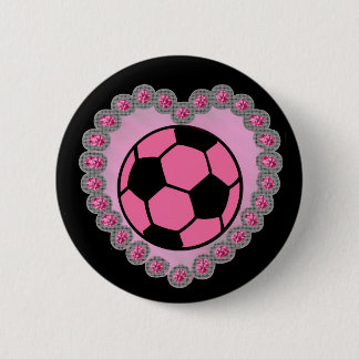 Glamour-voetbal Ronde Button 5,7 Cm