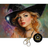 Glamour Witch met Sparkling Wand Decoupage Tissuepapier