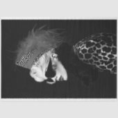 Glamour Zwart-wit Mode Decoupage Tissuepapier (Voorkant)