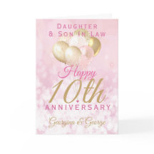 Glamoureus 10th bruiloft Jubileum Dochterzoon