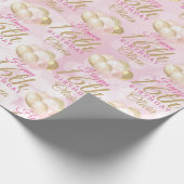 Glamoureus 16th Birthday Balloon Cadeaupapier (Hoek)