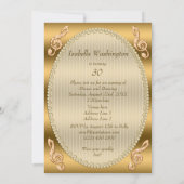 Glamoureus 30e verjaardag Gold Stilettos Kaart (Achterkant)