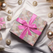 Glamoureus 3-D sprankelende inkt bloemen patroon Cadeaupapier