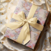 Glamoureus 3-D sprankelende inkt bloemen patroon Cadeaupapier