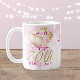 Glamoureus 70th Birthday Balloon Koffiemok