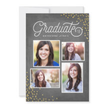 Glamoureus Afstudeerder 4-Foto Collage Afstuderen