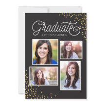 Glamoureus Afstudeerder 4-Foto Collage Afstuderen