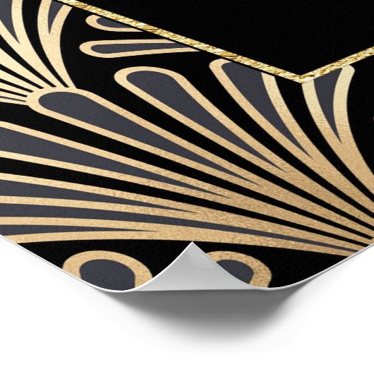 Glamoureus Art Deco Poster. Poster (Hoek)