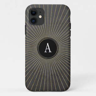 GLAMOUREUS  art deco zonnestraalbord iPhone 11 Hoesje