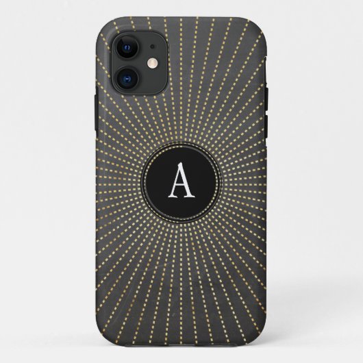 GLAMOUREUS  art deco zonnestraalbord Case-Mate iPhone Case (Achterkant)