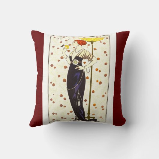 Glamoureus Art Nouveau Sierkussen (Achterkant)