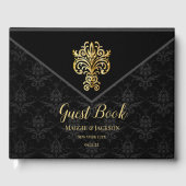 Glamoureus avondbruiloft Gastenboek (Voorkant)