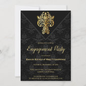 Glamoureus avondverlovingsfeest kaart (Voorkant)