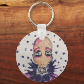 Glamoureus baby in violet sleutelhanger (Voorkant)