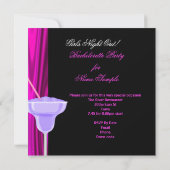 Glamoureus Bachelorette party roze meisjes nacht u Kaart (Achterkant)