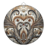 Glamoureus barok design met glitter en edelstenen dartbord (Voorkant)