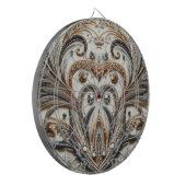 Glamoureus barok design met glitter en edelstenen dartbord (Voorkant Links)
