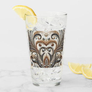 Glamoureus barok design met glitter en edelstenen glas