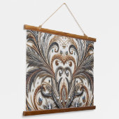 Glamoureus barok design met glitter en edelstenen hangend wandkleed (Gebogen)