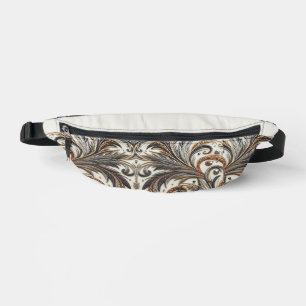 Glamoureus barok design met glitter en edelstenen heuptasje