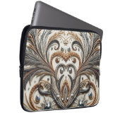 Glamoureus barok design met glitter en edelstenen laptop sleeve (Voorkant Rechts)