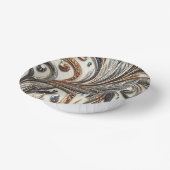 Glamoureus barok design met glitter en edelstenen papieren kommen (Gebogen)